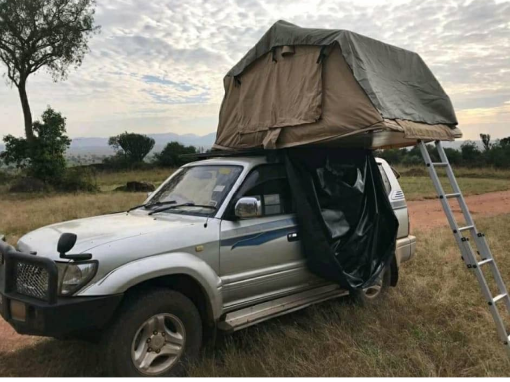 Tanzania car rental with popup roof